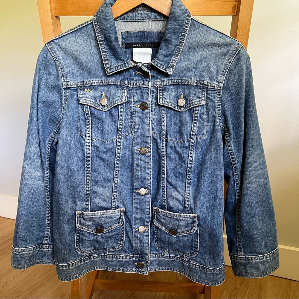 Marc Jacobs Denim Jacket  - Unique 3/4 Sleeve - Size Large